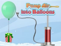 Pump air into balloon