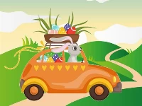 Bunnies driving cars match 3