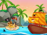 Pirate travel coloring