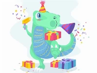 Dino party jigsaw