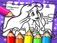 Ariel the mermaid coloring book