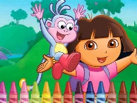 Dora the explorer 4 coloring