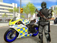 Police bike city simulator