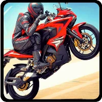 Highway traffic moto stunt racer game