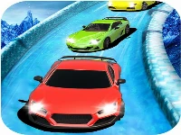 Water slide car racing sim