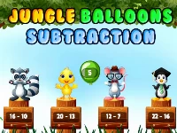 Jungle balloons subtraction