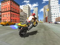 Motorbike simulator stunt racing