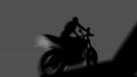 Shadow bike rider