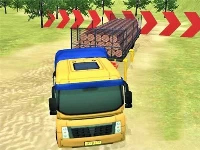 Modern offroad uphill truck driving