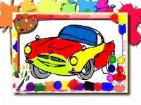 Racing cars coloring book