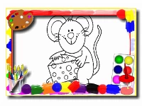 Kids cartoon coloring book