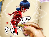 Dotted girl coloring book