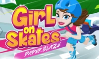 Girl on skates: paper blaze