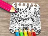 Sponge on the run coloring book