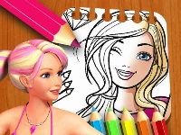 Barbie doll coloring book