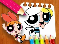 The powerpuff girls coloring book