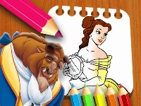 Beauty & the beast coloring book