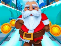 Subway santa runner christmas