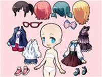 Chibi anime princess doll