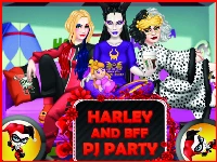Dress up game: harley and bff pj party