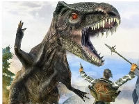 Dinosaur hunting dino attack jigsaw 