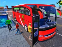 Coach bus driving 3d