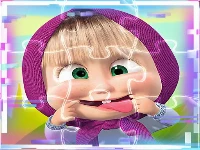 Masha and the bear match3 puzzle slides