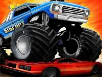 Monster truck crashing