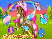 Unicorn pony pet salon