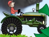 Tractor driving hill climb 2d