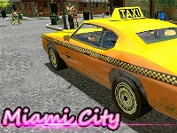 Miami taxi driver 3d