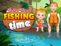 Baby hazel fishing time