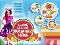 Claire learns culinary skills