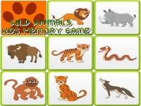 Kids memory - wild animals