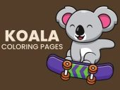 Koala coloring pages