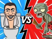 Skibidi toilet vs zombies