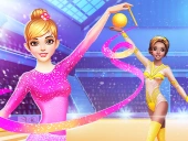 Gymnastics girls dress up game