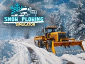 Snow plowing simulator