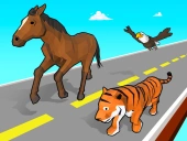 Animal transform race