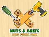 Nuts & bolts wood puzzle game