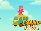 Labubu skate parkour