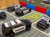 3d police car parking
