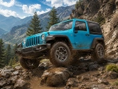 Offroad mountain jeep challenge